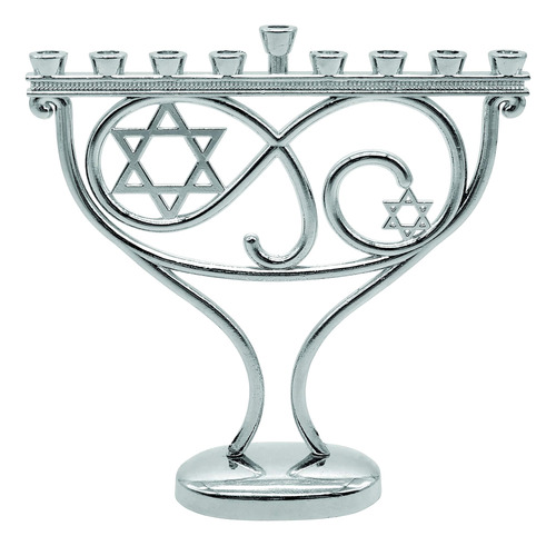Menorah/candelabro Ner Mitzvah-plata