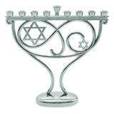 Menorah/candelabro Ner Mitzvah-plata