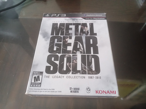 Metal Gear Solid Legacy Collection 1987-2002 Play Station 3.