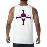 Playera Tanktop Barba Blanca One Piece Frente Y Espalda