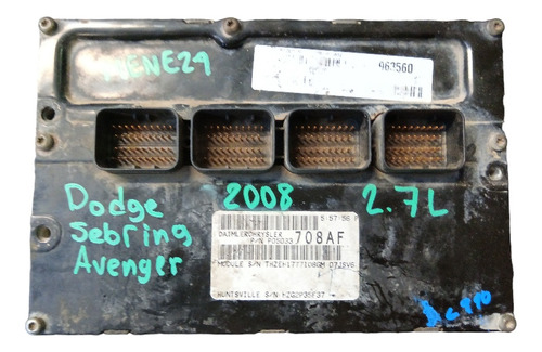 Computadora Ecu Dodge Sebring, Avenger 2008 2.7l, 05034708af