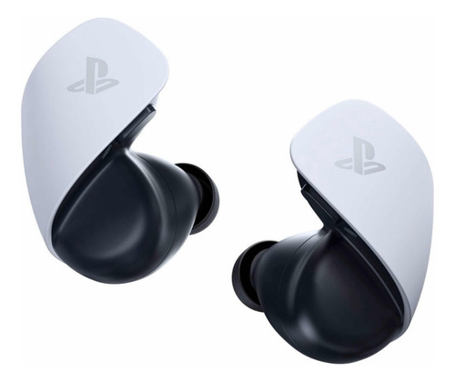 Fone De Ouvido In-ear Sem Fio Sony Pulse Explore 1000038064 Branco E Preto Com Luz  Laranja