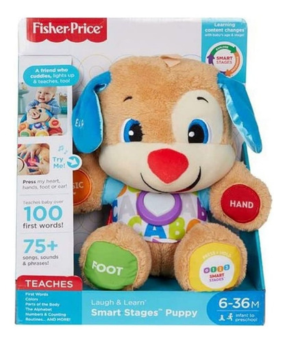 Fisher Price Perrito Aprende Conmigo  Azul En Ingles