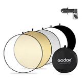 Godox Reflector Difusor, 5 En 1, Portátil, Plegable, Redondo