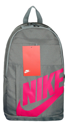 Mochila Nike  Elemental Sportwear Original Color Gris / Fucsia