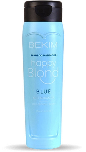 Shampoo Matizador Azul Happy Blond X 250 G - Bekim