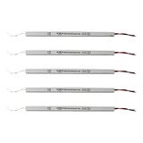 5x Fonte Slim Driver Para Perfil Fita De Led 12v 10a 120w