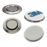 100 Porta Gafete Magnético Imán Neodimio Metal Gafete 1 Pin 