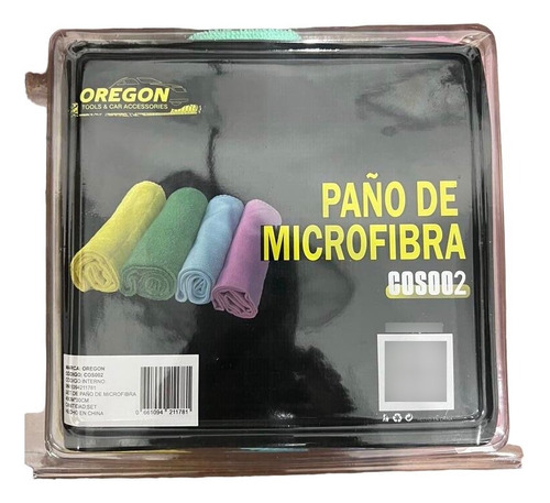 Paños Microfibra Multiuso Lavado Autos 40cm Pack X 4 Un