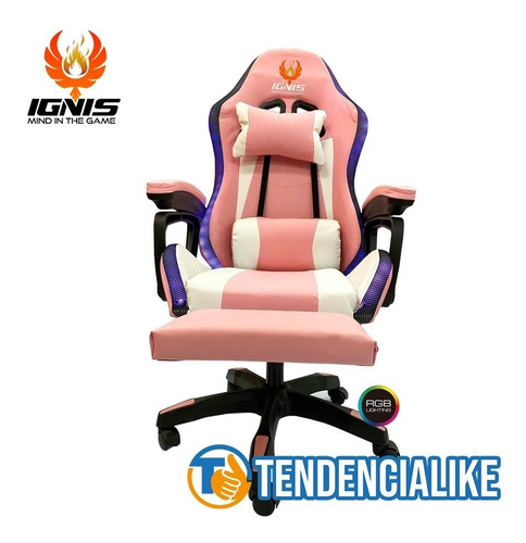 Silla Gamer Profesional Rgb Reclinable Y Masajeador