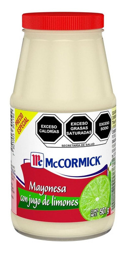 Mayonesa Mccormick Con Jugo De Limón 507g