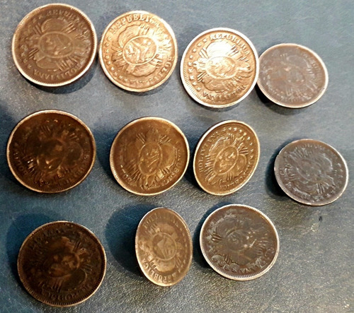 Moneda Plata Bolivia 20 Cent Botón De Rastra Precio X Unidad