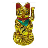 Gato Dorado De La Suerte Y Fortuna Maneki Neko