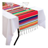 Mantel Centro Mesa Mexicano 210 Cm X 37 Cm Fiesta Sarape