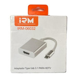 Cable Adaptador Tipo C A Hdmi Usb C 3.1 Aluminio Macbook