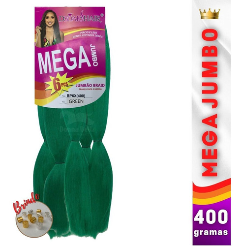 Super Jumbão Mega Jumbo Dsoar Hair 400 Gr Cabelo Para Trança