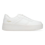 Tenis Urbano Blanco De Mujer Plataforma Capa De Ozono 610901