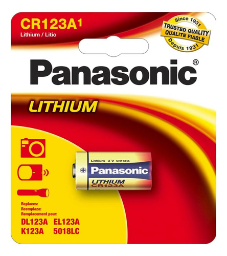 6 Baterias Pilha 3v Cr123a Lithium Photo - Lacrado Panasonic