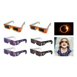 6pcs Lentes De Proteccion Óculos Para O Eclipse Solar