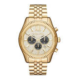 Reloj Mujer Michael Kors Mk8494 Cuarzo Pulso Dorado En Acero