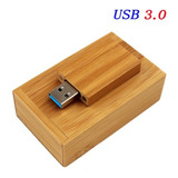 Usb 64gb 3.0 + Caja Madera ''carbón''