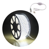 Mangueira Led Chata 50m Branco Frio Ip67 127v 220v +conector