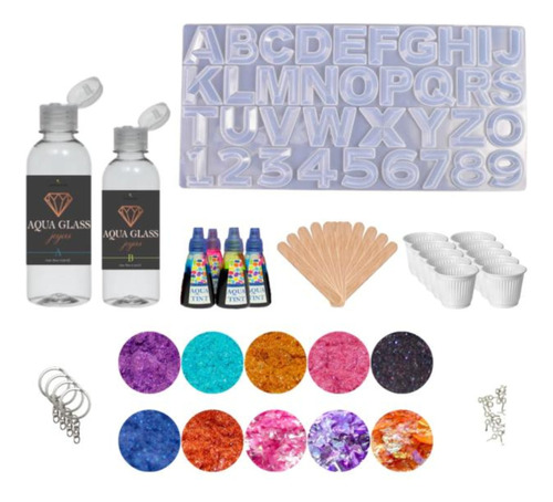 Moldes Silicona Letras Abc Grandes Kit Completo Joyeria 