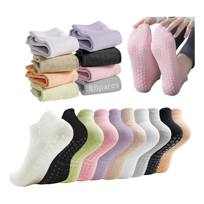 10 Pares Yoga Calcetines De Para Mujeres Antideslizantes | MercadoLibre