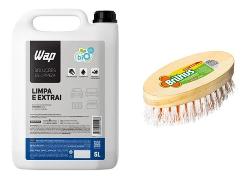 Kit Escova E Detergente Limpa E Extrai Extratora Wap 5l