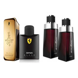 Kit 4 Perfumes Para Homens Fortes - 2 Malbec, 1 One Million E 1 Ferrari Black