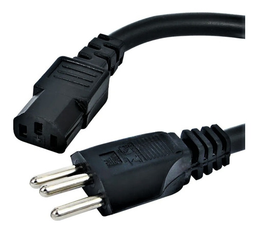 Cabo Força Pc Fonte Tripolar 0,75mm Plug 10 Amp 1,80m 20pçs