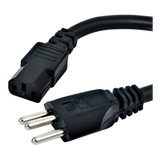 Cabo Força Pc Fonte Tripolar 0,75mm Plug 10 Amp 1,80m 20pçs