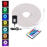 Tira De Luces Led Neón Flexible Multicolor Rgb Control /5mts