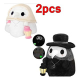 2 X Peste Doctor Enfermera Peluche 20 Cm De Alto