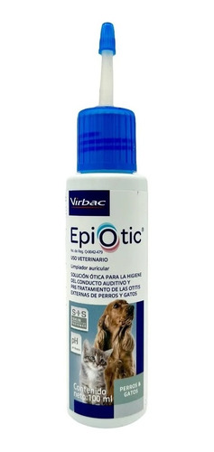 Virbac Epiotic 100 Ml Solución Limpieza Oídos Perros Y Gatos