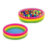 Piscina Inflable + 200 Pelotas Intex 86cm Plástico Agua