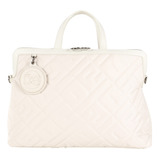 Bolsa Porta Laptop Cloe Para Mujer Textil Acolchada Charm