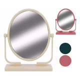 Kit 3 Espelhos De Mesa Dupla Face Para Maquiagem Bancada