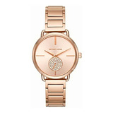 Reloj Mkswc Portia 37mm, Pulsera De Acero Inoxidable