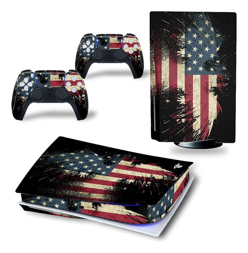 Skin Sticker Para Consola Ps5 Disc Edition Y Controladores .