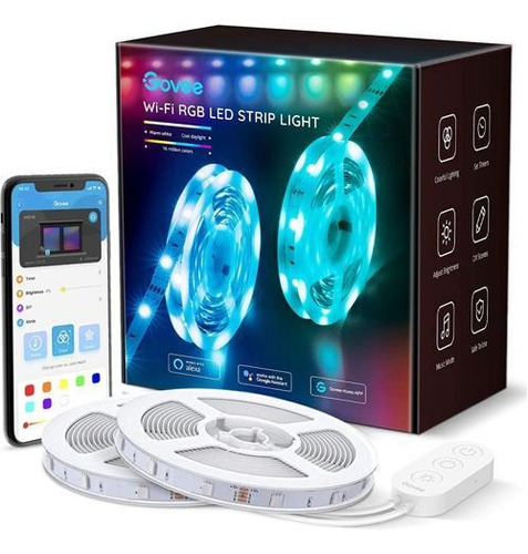 Govee Rgb Wifi Basic Led Strip Lights (2x5 Mts) Caja Marcada