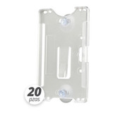 20 Porta Tarjeta Acceso Para Cristal Iso Card Con Ventosas