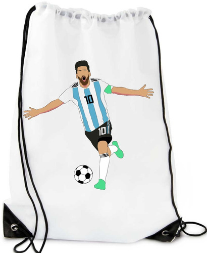 Tula Deportiva Messi Argentina Morral Bolsa Sport