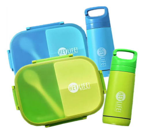2juego Topper Lonchera + Botella Box Lunch Box Compartimento