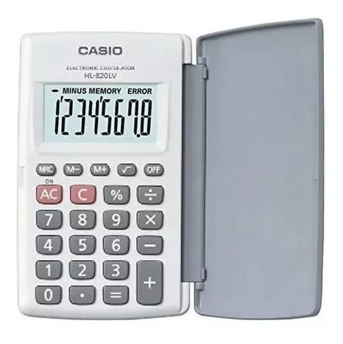 Calculadora Casio Hl820lv Con Tapita   - Taggershop