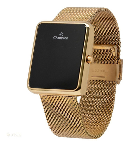 Relógio De Pulso Champion Feminino Digital Dourado Luxo