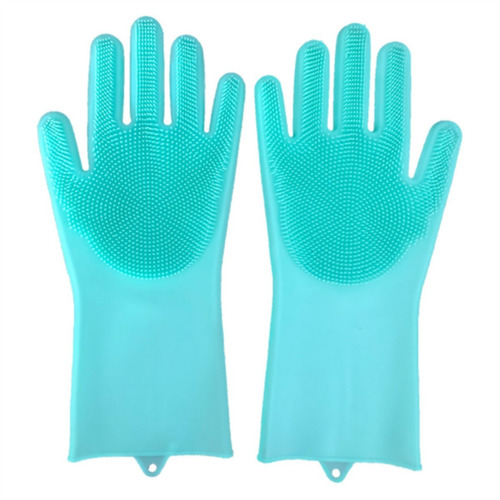 1 Par De Guantes De Silicon Multiusos Lavar Trastes/perros