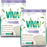 Areia Higiênica Para Gato Viva Verde Limpeza Plena 8kg