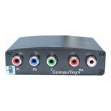 Caja Conversora Compatible Hdmi A 3 Rgb +rca Audio Computoys