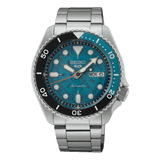 Reloj Seiko 5 Sports Srpj45 Para Hombre Con Esfera Azul